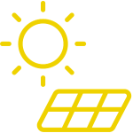 Solar panel icon